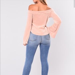 Fashion off the shoulders top